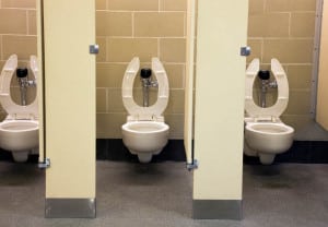 Public restroom in the center of city