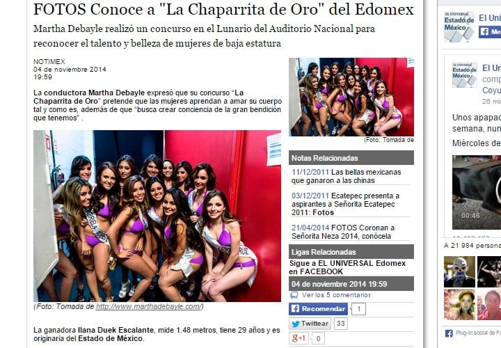 FOTOS Conoce a "La Chaparrita de Oro" del Edomex